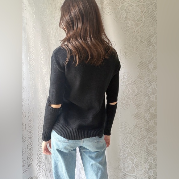 Western Bull Skull Sweater Desert Graphic Knit Pullover - Picture 9 of 16